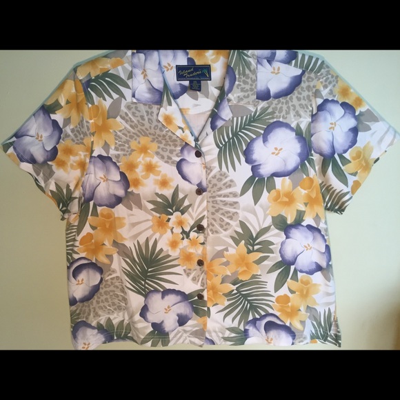 Island Traders Tops - 🏝Island Traders Women's XXL Shirt Hawaiian Blouse